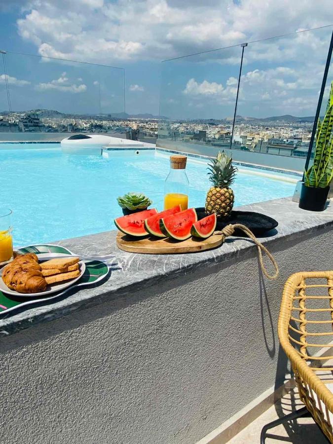 אתונה New 2Bd Aprt With Shared Rooftop Pool E2 מראה חיצוני תמונה