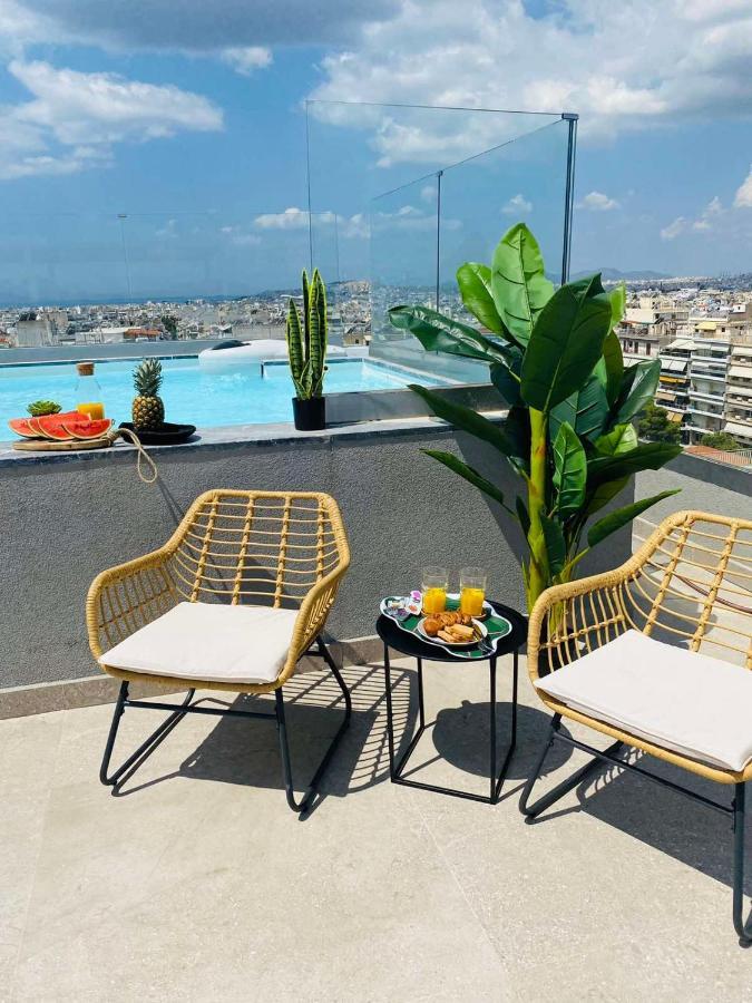 אתונה New 2Bd Aprt With Shared Rooftop Pool E2 מראה חיצוני תמונה